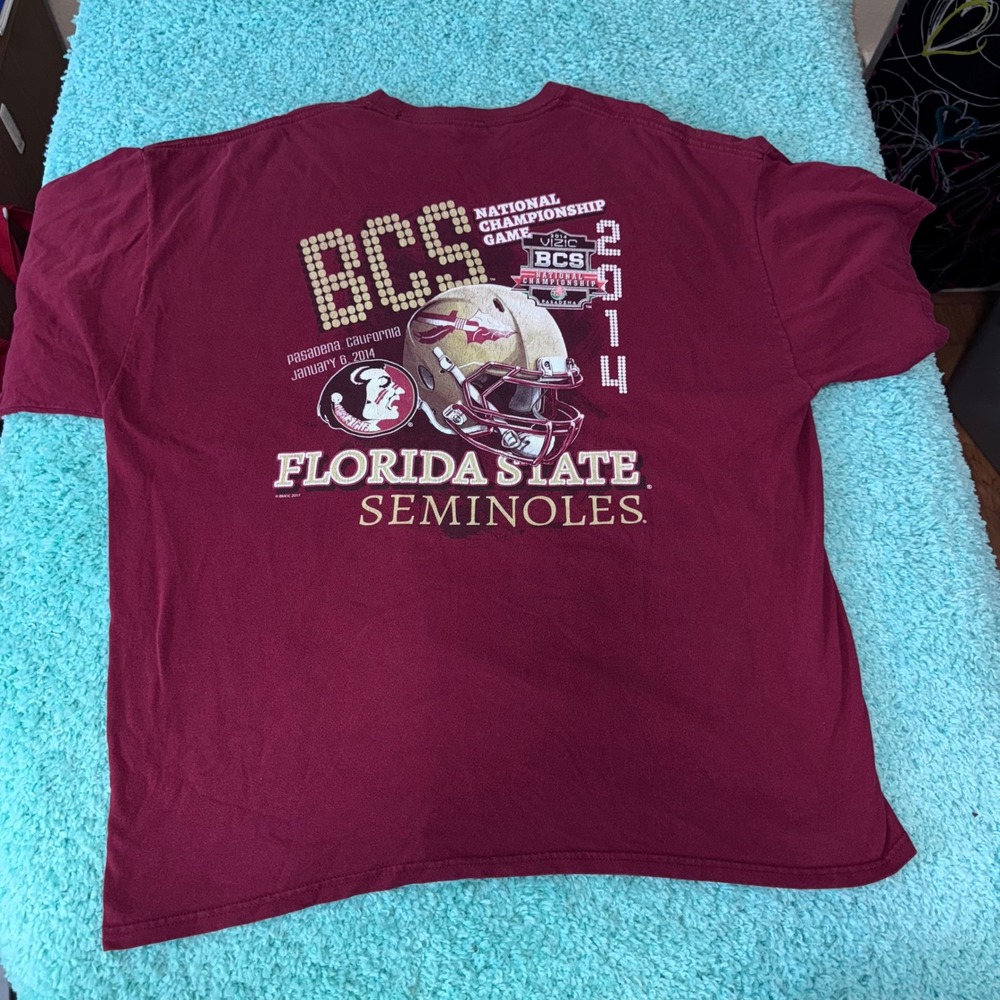 Florida State Seminoles BCS National Championship‎ 2014 T-Shirt 2XL